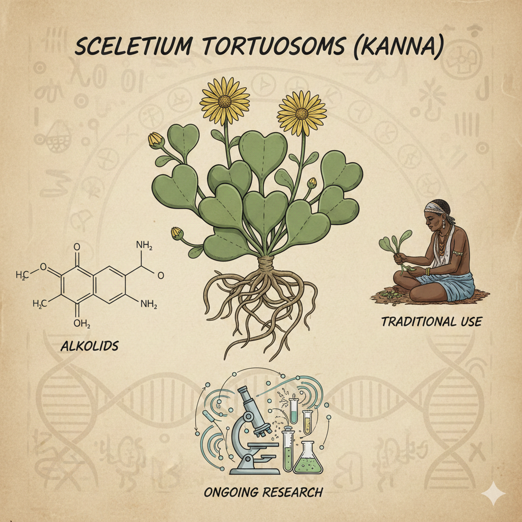 Sceletium Tortuosum (Kanna): Alkaloids, Traditional Use, and Ongoing Research