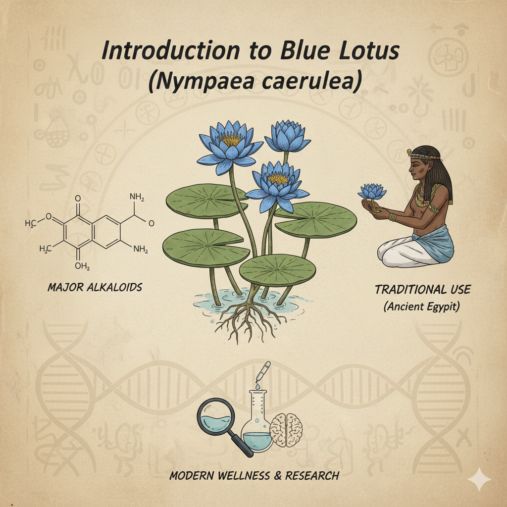 Introduction to Blue Lotus (Nymphaea caerulea)