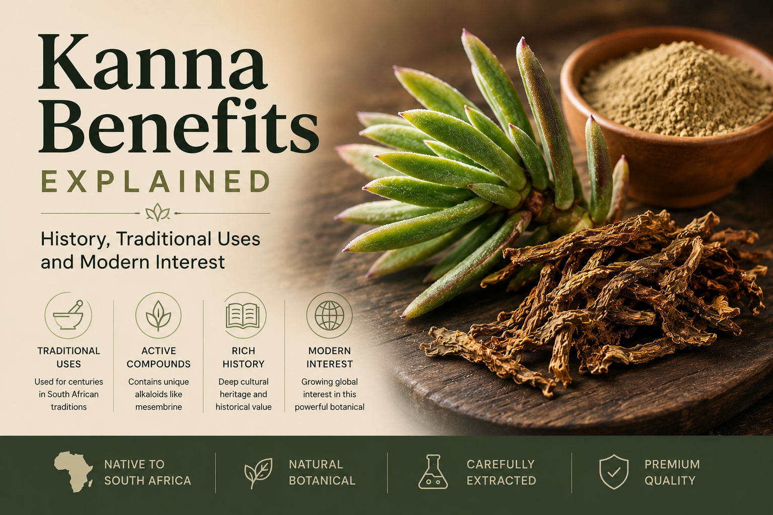 Kanna Benefits Explained: History, Traditional Uses and Modern Interest