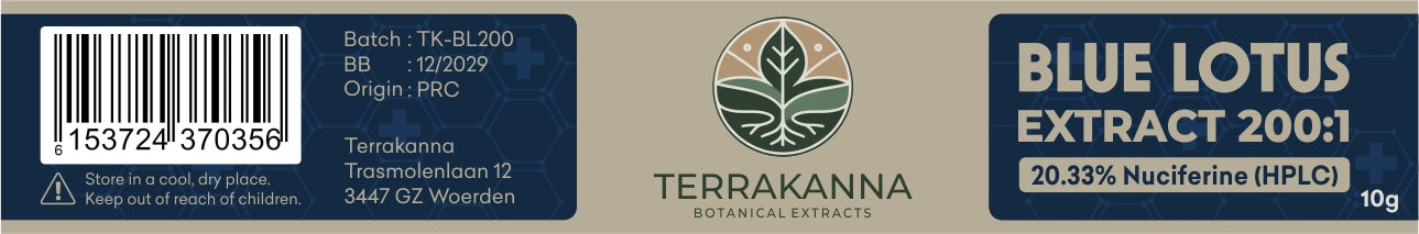 Blue Lotus Extract 200:1 - 10g
